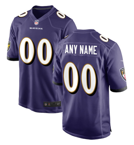 Men's Baltimore Ravens ACTIVE PLAYER Custom Purple Game Jersey